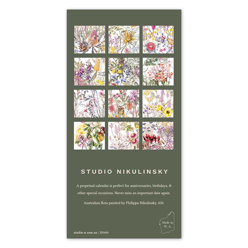 Perpetual Calendar - Australian Flora