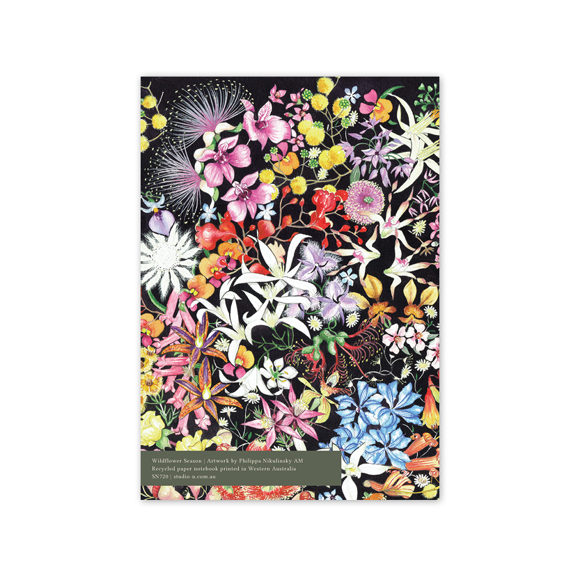 Wildflower Season A5 Notebook – Unlined