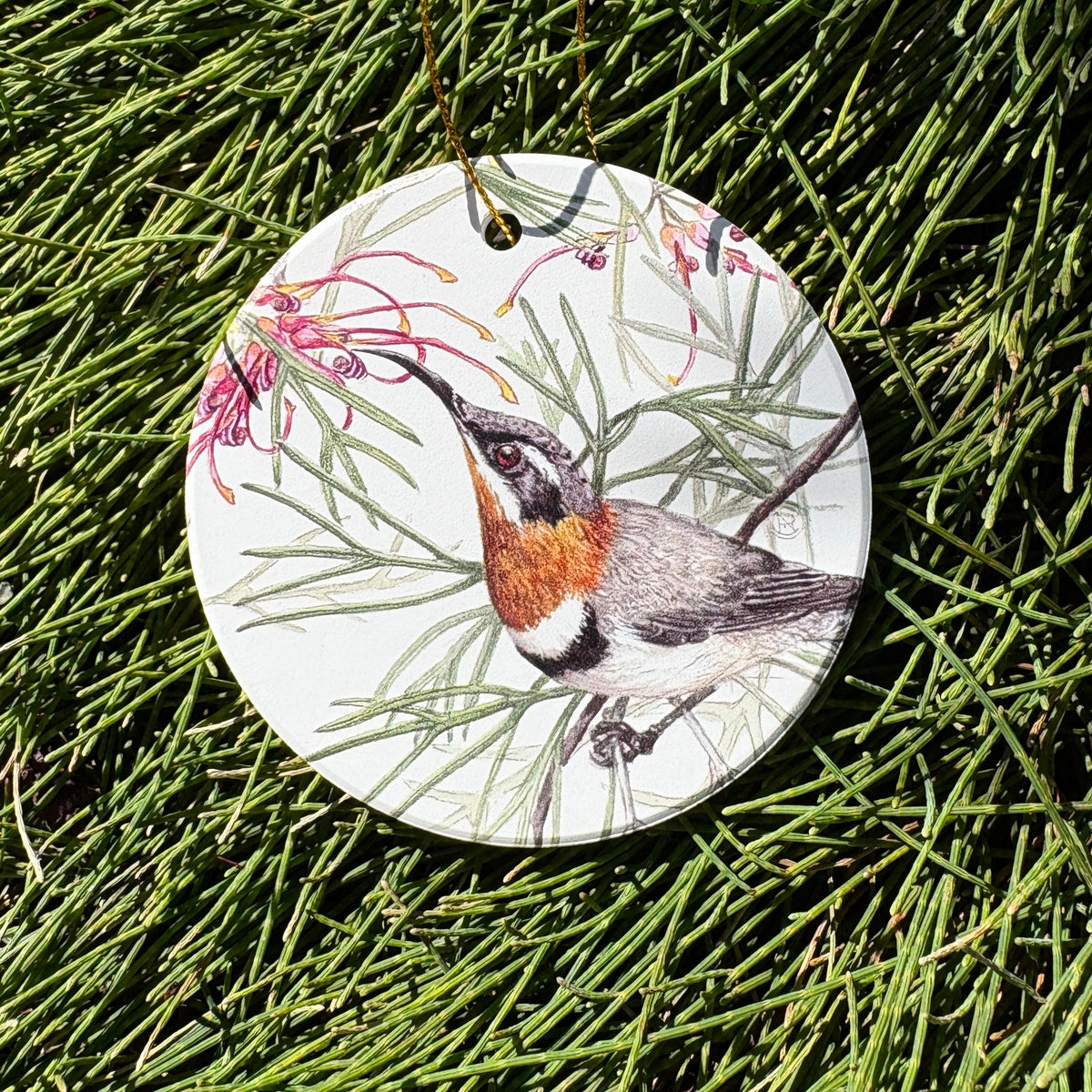 Western Spinebill Australian Wildlife Christmas Ornament