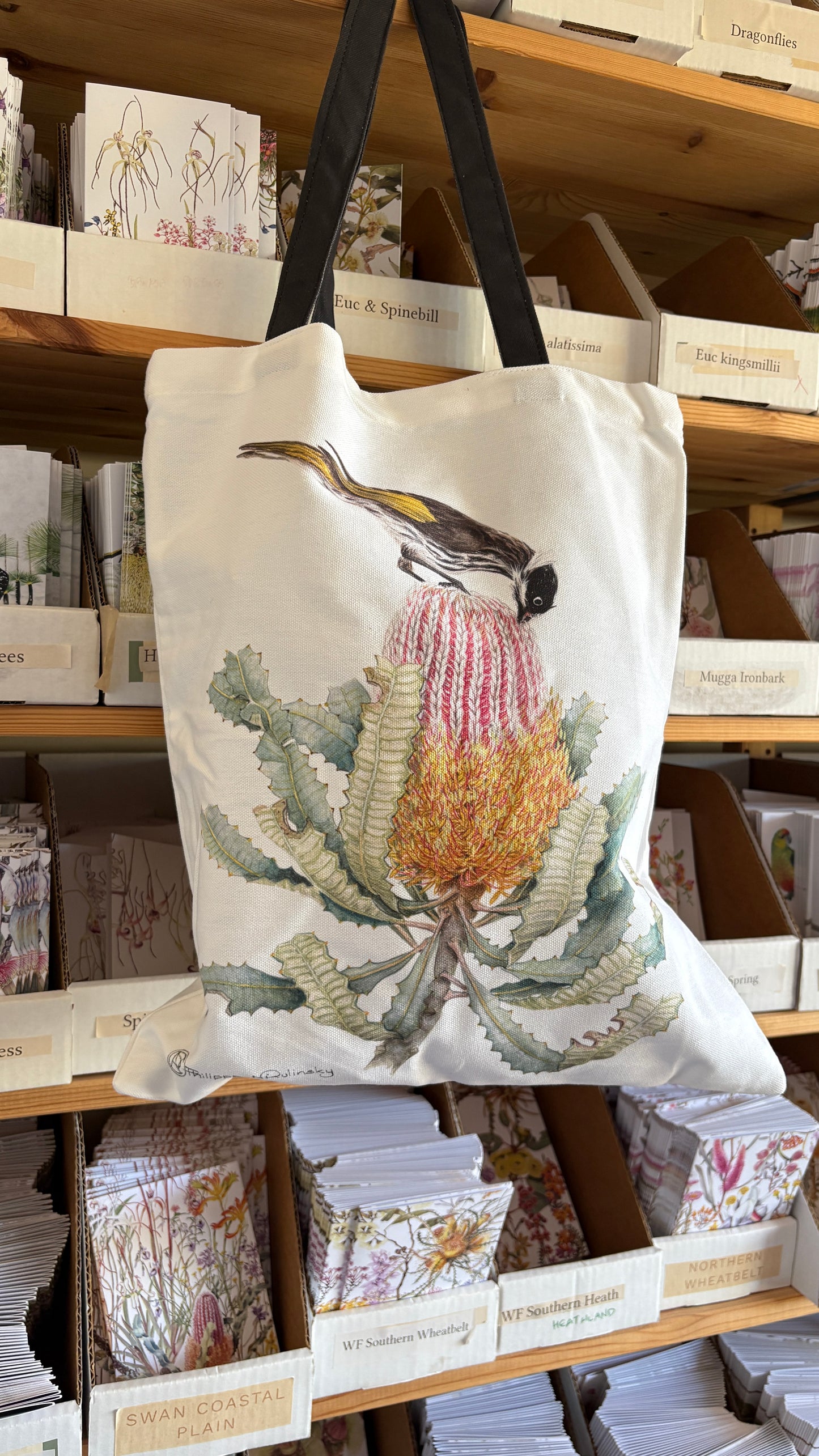 Seconds - Honeyeater on Banksia Tote Bag