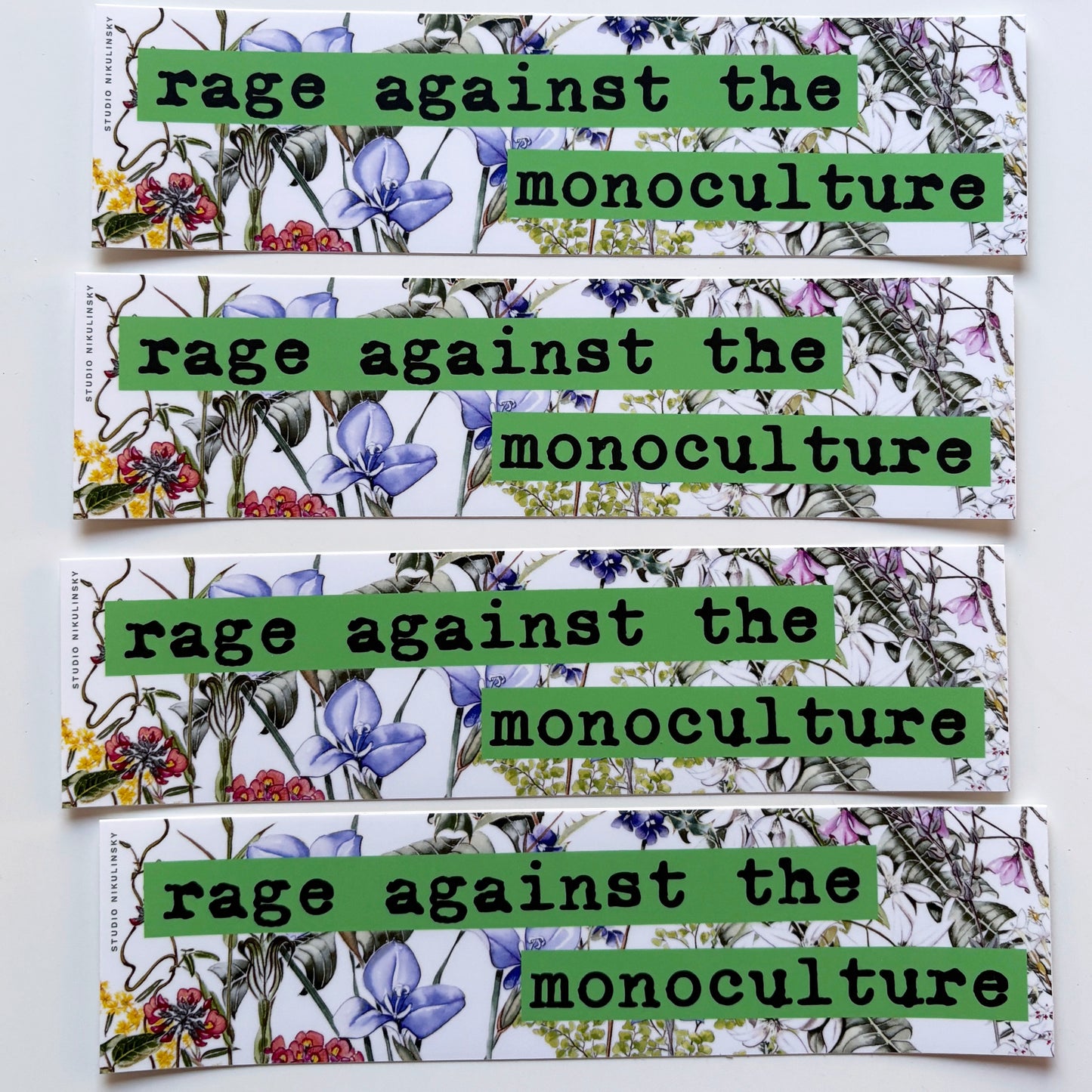 Preorder - rage against the monoculture Bumper Sticker