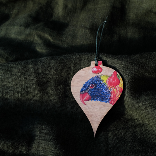 Rainbow Lorikeet Christmas Tree Decoration