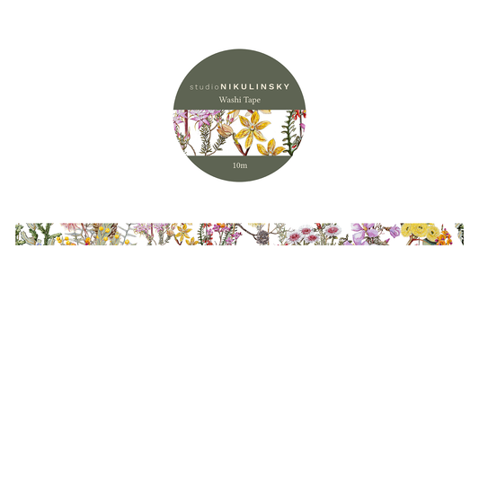 Southern Heathland Wildflowers Washi Tape