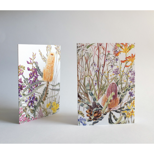 Australian Greeting Cards with Australian watercolour flora and fauna paintings by Philippa Nikulinsky