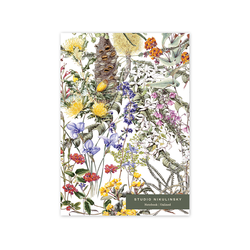 Wildflowers Jarrah Forest A5 Notebook – Unlined