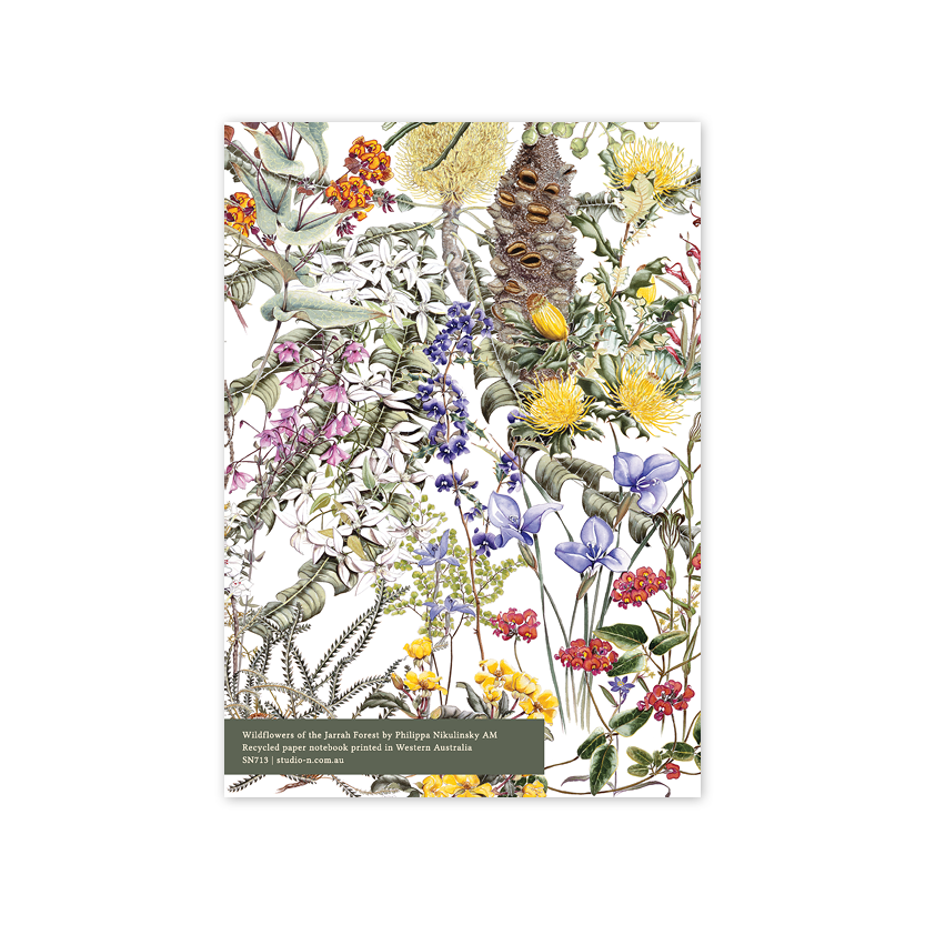 Wildflowers Jarrah Forest A5 Notebook – Unlined