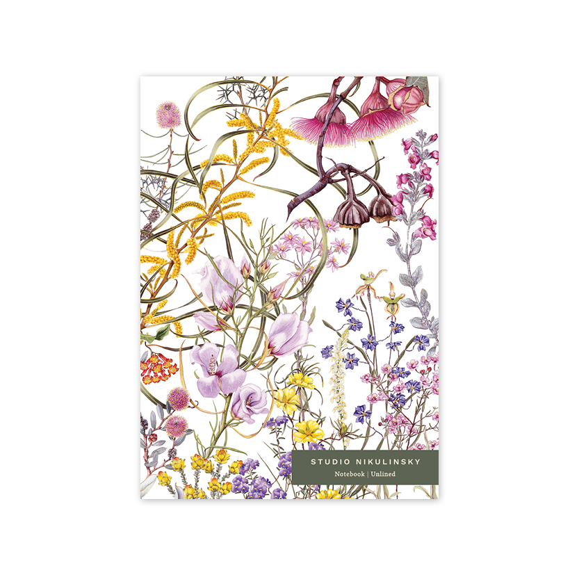Wildflowers Northern Wheatbelt A5 Notebook – Unlined