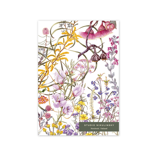 Wildflowers Northern Wheatbelt A5 Notebook – Unlined