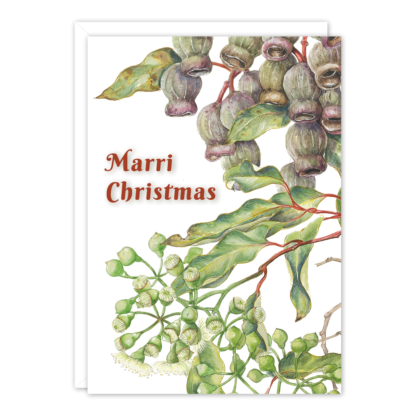 A6 Card: Marri Christmas