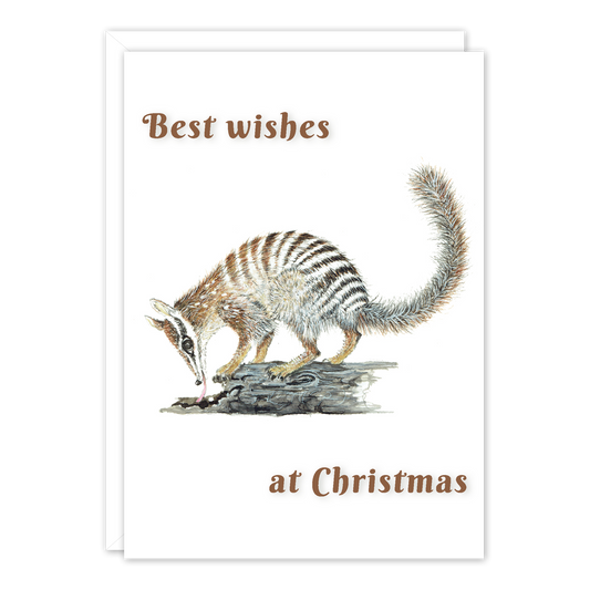 A6 Card: Christmas Wishes Numbat