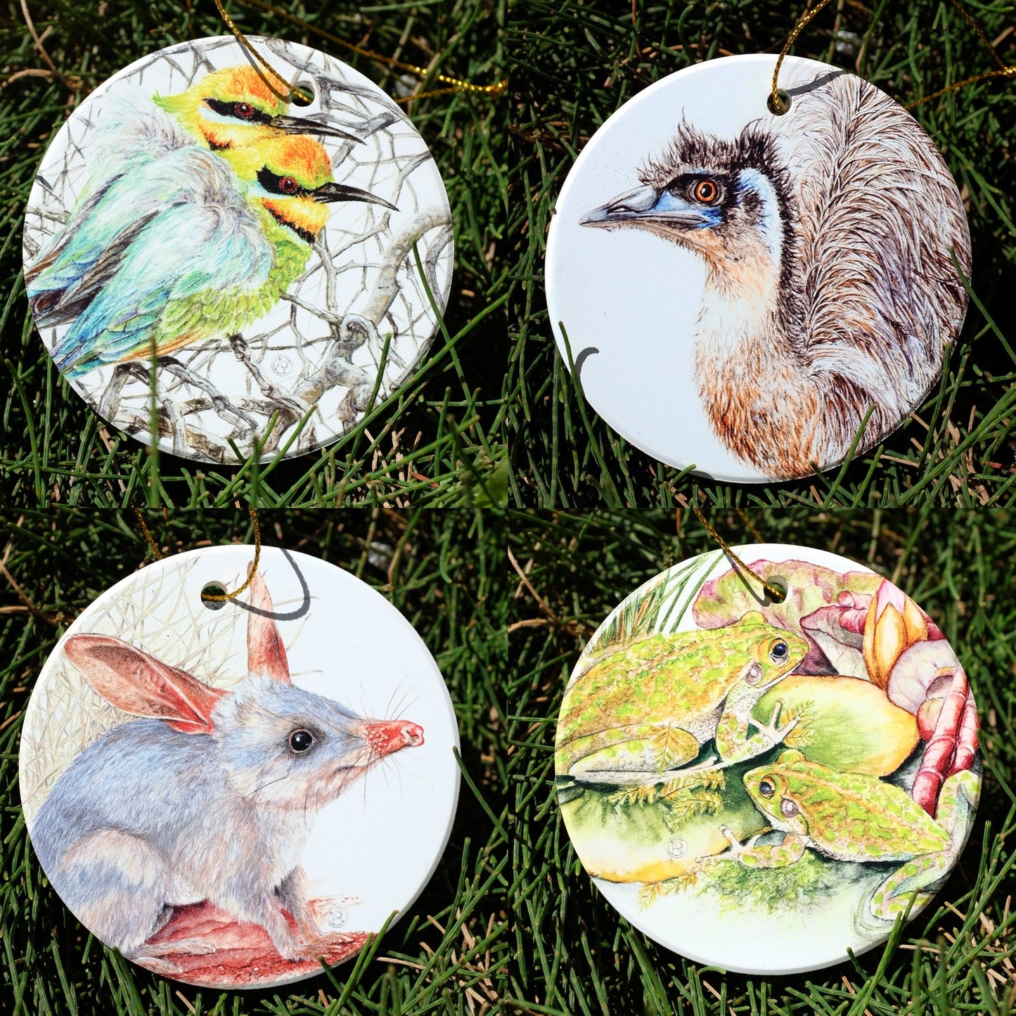 Christmas Ornament Set of 4