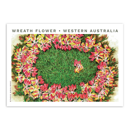 Postcard: Wreath Flower - Western Australia