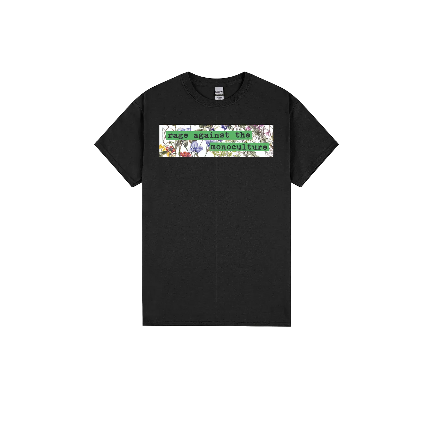 Black front flat lay