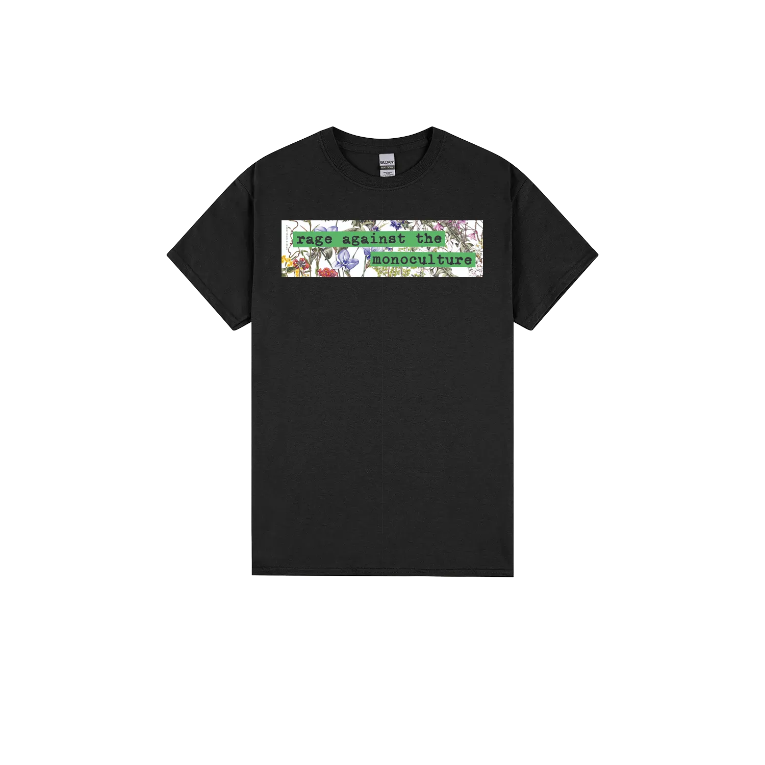 Black front flat lay