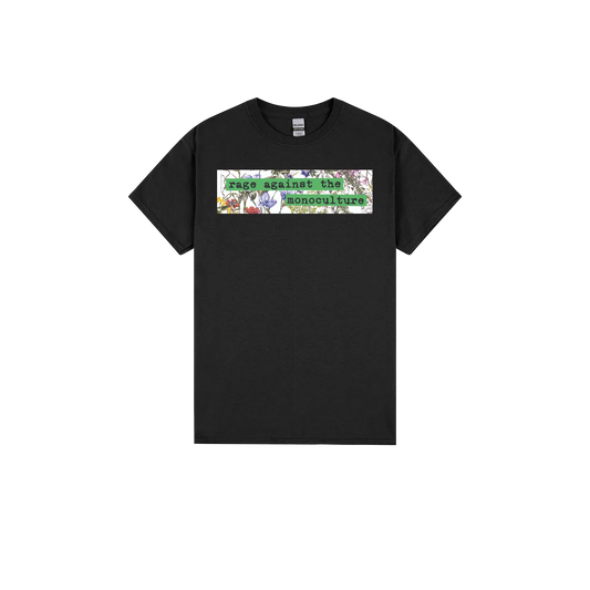 Black front flat lay