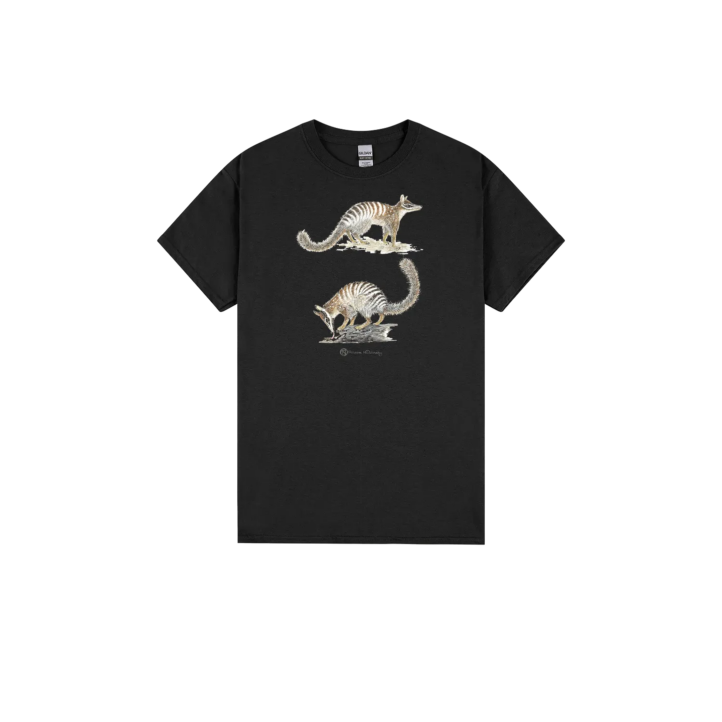 Black front flat lay