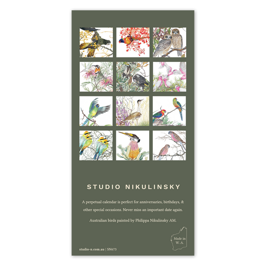 Perpetual Calendar - Australian Birds