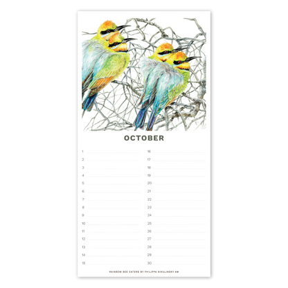 Perpetual Calendar - Australian Birds