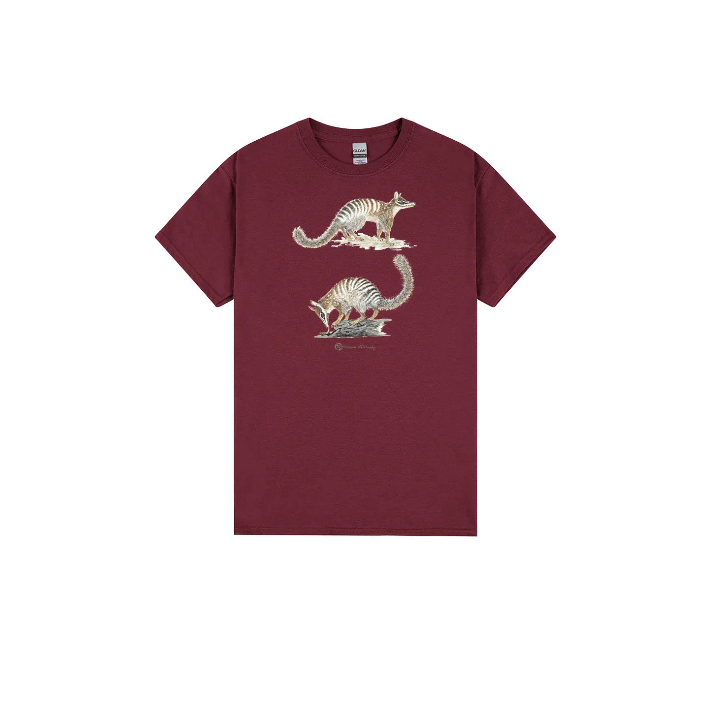 Maroon front flat lay