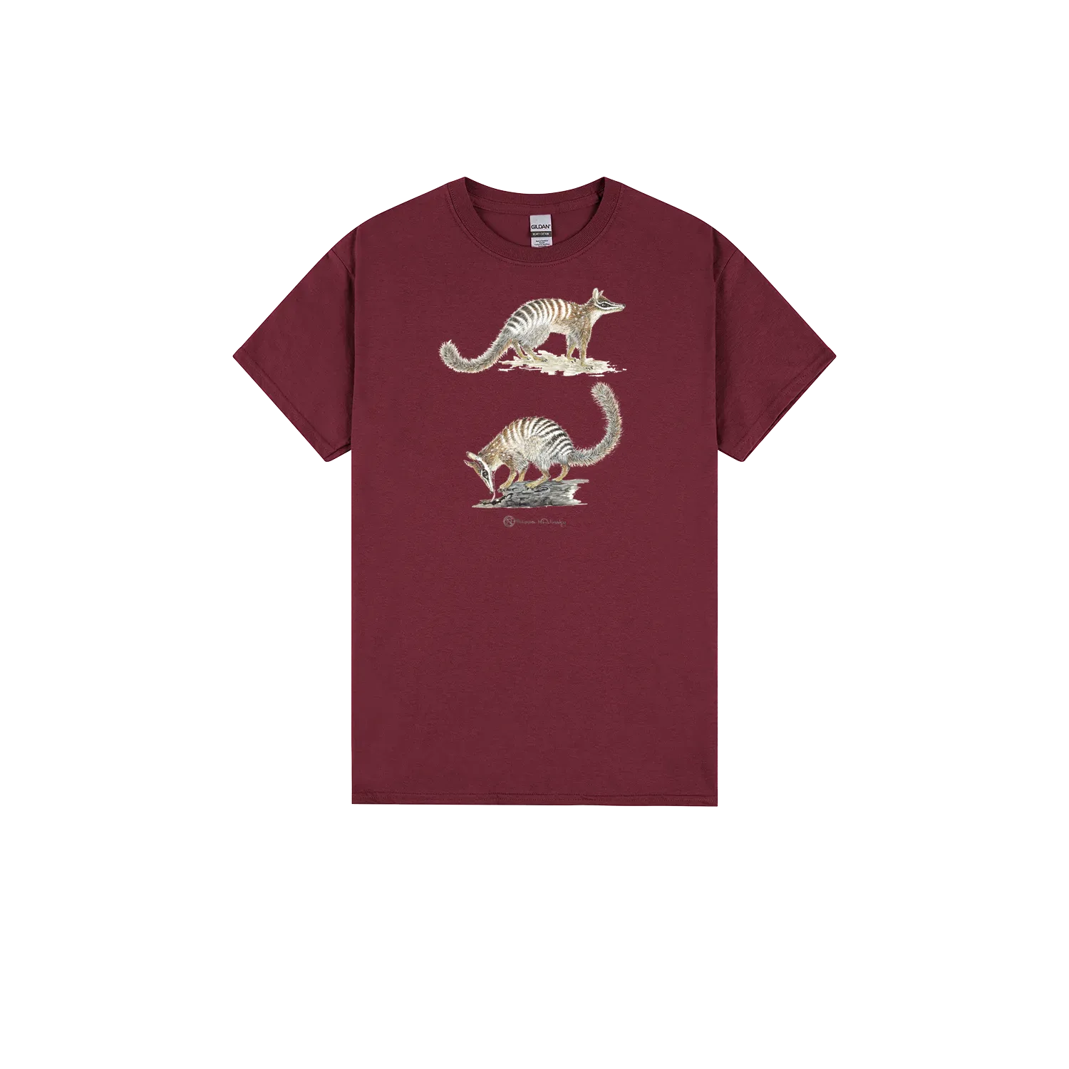 Maroon front flat lay