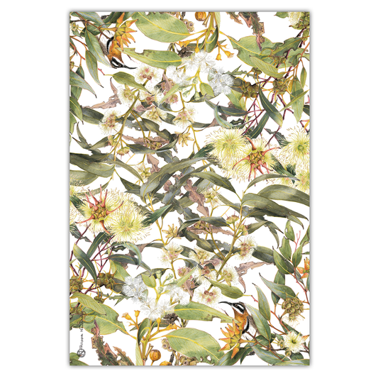 Tea Towel: Eucalyptus & Spinebill