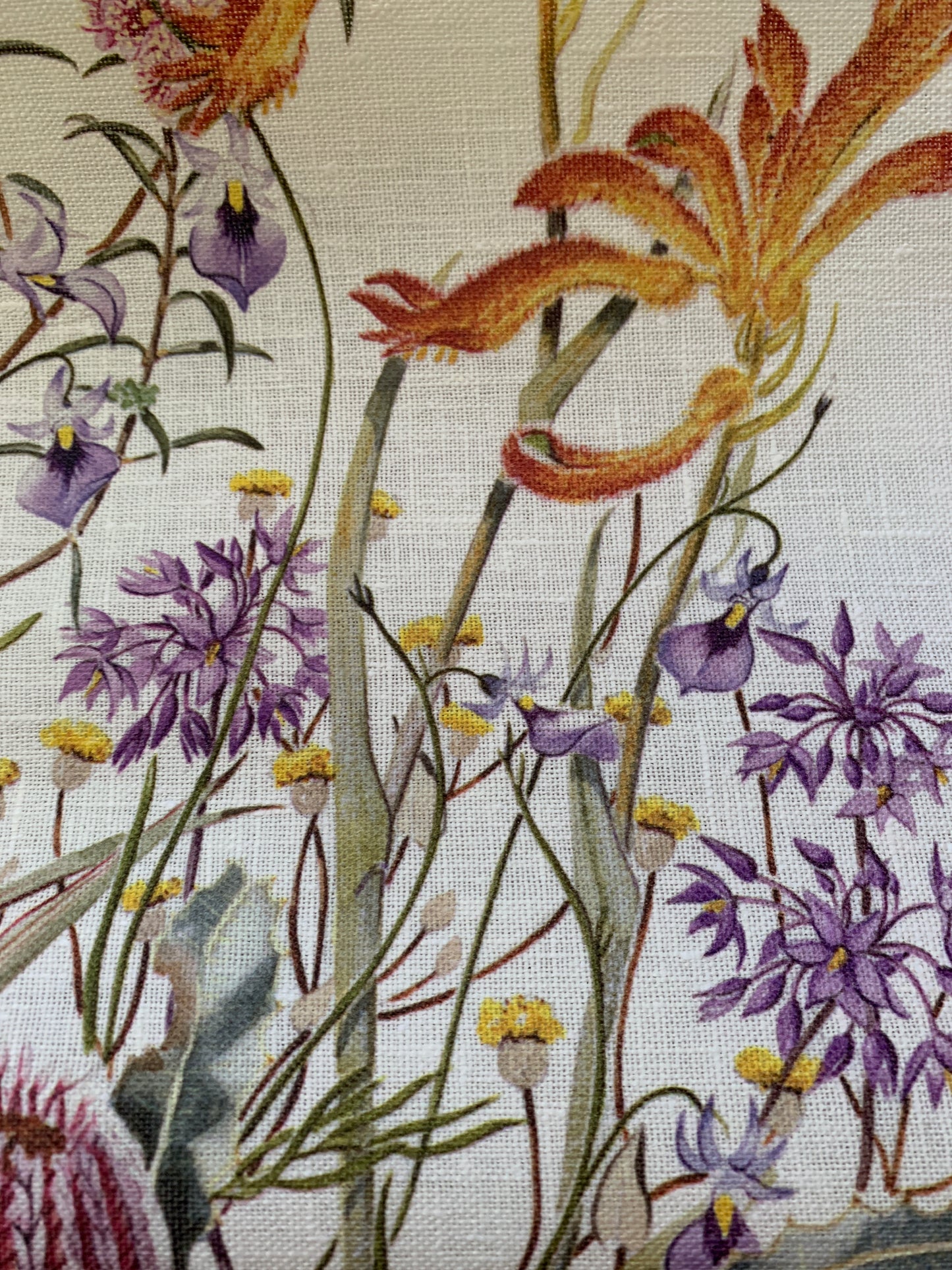 Swan Coastal Plain Wildflowers Linen Tea Towel