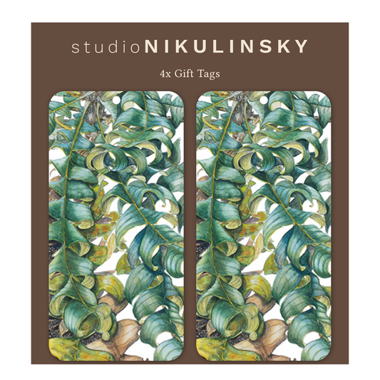 Gift Tag Pack: Banksia foliage