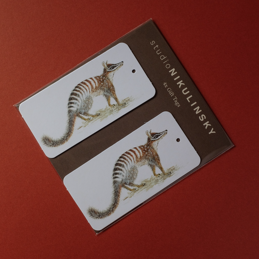 Rectangle Gift Tag Pack: Numbat
