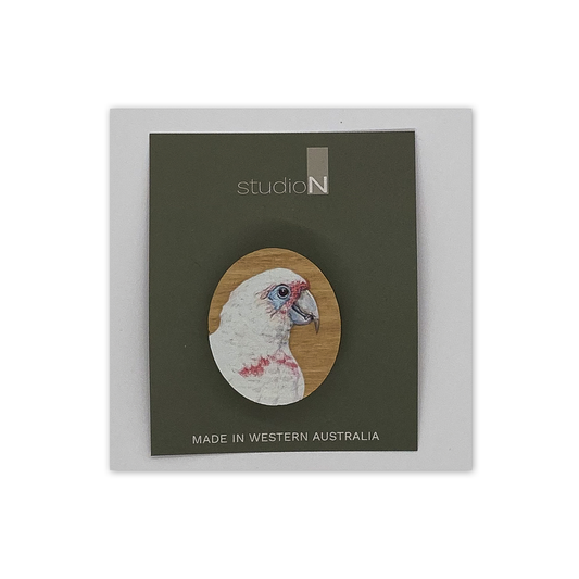 Wood Brooch: Corella