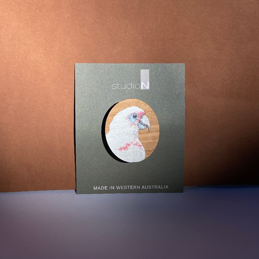 Wood Brooch: Corella